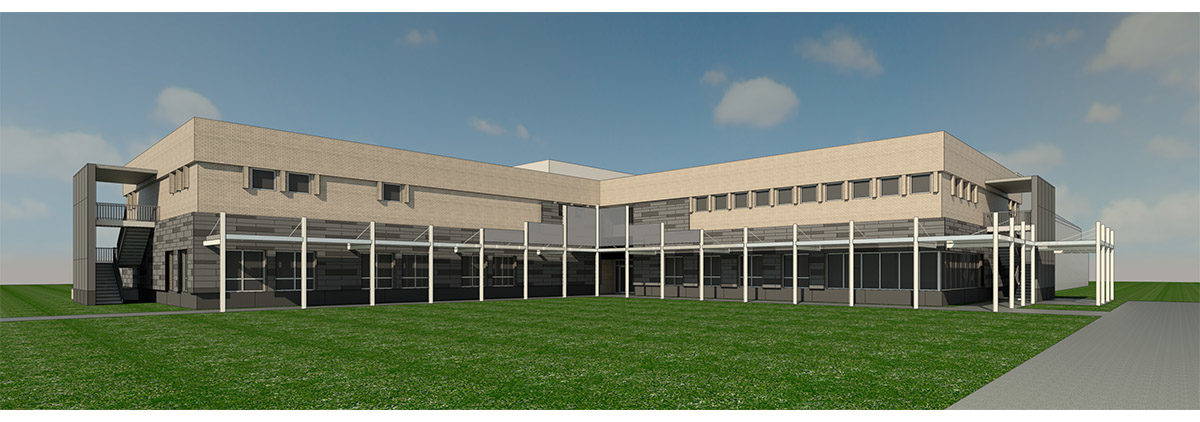 Rendering of the Allie Mae Williams Multi-Service Center, VergesRome Architects, New Orleans