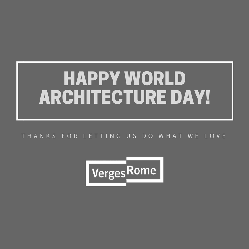 Happy World Architecture Day from VergesRome Architects in New Orleans, Louisiana